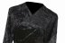 wholesale new solid color pullover V-neck slim long-sleeved waist fringed shirt NSAM6364
