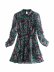 autumn and winter laminated decorative printed dress  NSAM6374