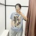 wholesale camiseta de ilustración de niña de manga corta de nueva moda de otoño NSAM6385