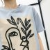 wholesale autumn new fashion short sleeve girl illustration T-shirt NSAM6385