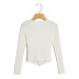 wholesale autumn style double zipper women s T-shirt top NSAM6388