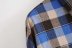 wholesale blue plaid shirt women retro loose mid-length long-sleeved jacket NSAM6445