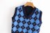 wholesale women s new diamond check knitted vest NSAM6450