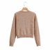 wholesale fall new color contrast diamond check sweater V-neck pullover top NSAM6454