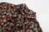 women s new flower printing bow long sleeve dress NSAM6478