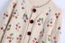 chaqueta de punto de punto de flores bordadas de invierno NSAM11221