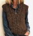 women s casual solid color vest sweater  NSLK11307