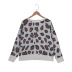 new casual round neck printed knit sweater  NSLK11310