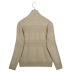 solid color jacquard long-sleeved knitted pullover  NSLK11315