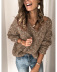 new women s solid color printed sweater  NSLK11319