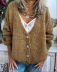 women s new V-neck casual buttoned top sweater NSLK11322