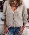 women s new V-neck casual buttoned top sweater NSLK11322