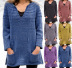 new solid color mid-length knit sweater  NSLK11328