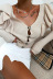 women s solid color sweater coat NSLK11347