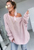 new casual loose solid color long-sleeved sweater  NSLK11369