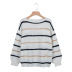 women s new products casual striped stitching sweater  NSLK11384