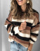 new striped stitching long-sleeved sweater  NSLK11385