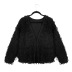 new women s casual loose knit solid color fringed cardigan NSLK11390