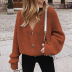 women s new casual solid color button sweater NSLK11398