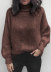 casual loose solid color high-neck long-sleeved sweater NSLK11404