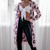 women s new solid color leopard print knit sweater  NSLK11410