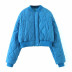 Wavy stripes short cotton jacket  NSLD11427