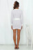 Casual knit sweater slim fashion color matching skirt suit  NSLD11439