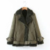 Fashion splicing fur belt cotton jacket  NSLD11531