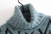 jacquard loose knit mid-length sweater NSLD11569