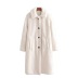 particle fluffy fashion single-breasted long coat NSLD11597