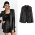sexy mid-length fashion sequin no button suit jacket  NSLD11604