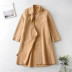 casual fashion simple and long solid color double-sided cashmere coat NSLD11663