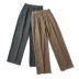 Pantalones anchos de pierna ancha de cintura alta con patrón de pata de gallo de moda NSLD11705