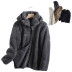 winter casual zipper hooded fleece jacket NSLD11760