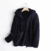 winter casual zipper hooded fleece jacket NSLD11760