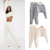 casual all-match hooded jacket high waist pants suit   NSLD11764
