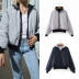 fashion stitching stand-up collar two-sided padded jacket  NSLD11782