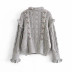 fashion petal collar embroidery sweater NSLD11822