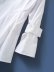 White pleated irregular shirt dress skirt NSAM11870
