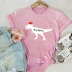 Merry Christmas dinosaur short-sleeved t-shirt NSSN11938