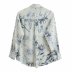 printed silk satin texture blouse  NSAM11950