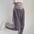 women s corduroy stitching contrast color straight leg pants NSLQ12047