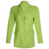 fashion pure color pocket suit jacket NSLQ12122