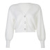 Pure Color Soft Wool Knitted All-match Jacket NSLQ12134