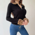 sexy leopard print slim long-sleeved cardigan top NSLQ12144