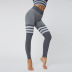 Seamless Striped Breathable Quick-Drying Fitness Pants NSNS12225
