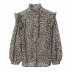 winter stand-up collar leopard print shirt  NSAM12276