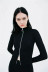 double zipper casual all-match solid color sweater coat NSLD12326