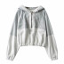 Color matching hooded casual all-match sweatershirt NSLD12329