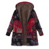 Long Sleeve Zipper Hooded Plush Cotton Jacket NSYF12441